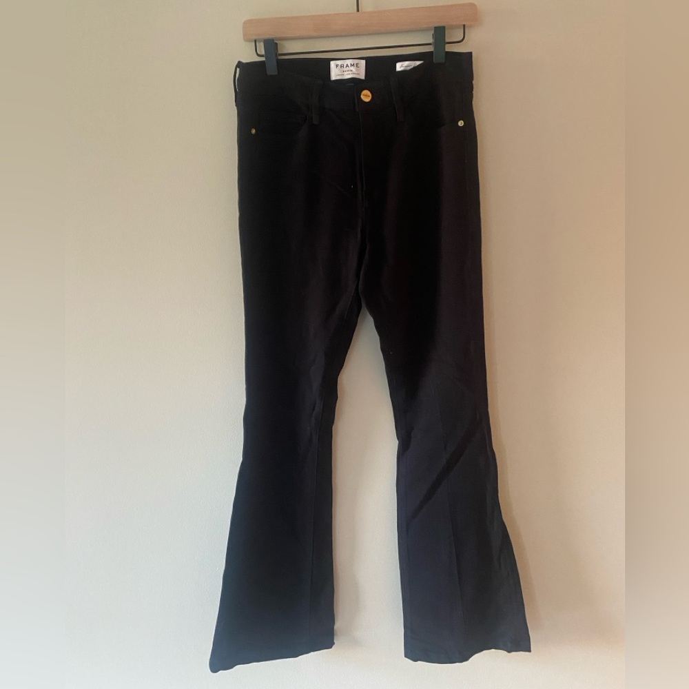 Frame Forever Karlie Flare Black Jeans